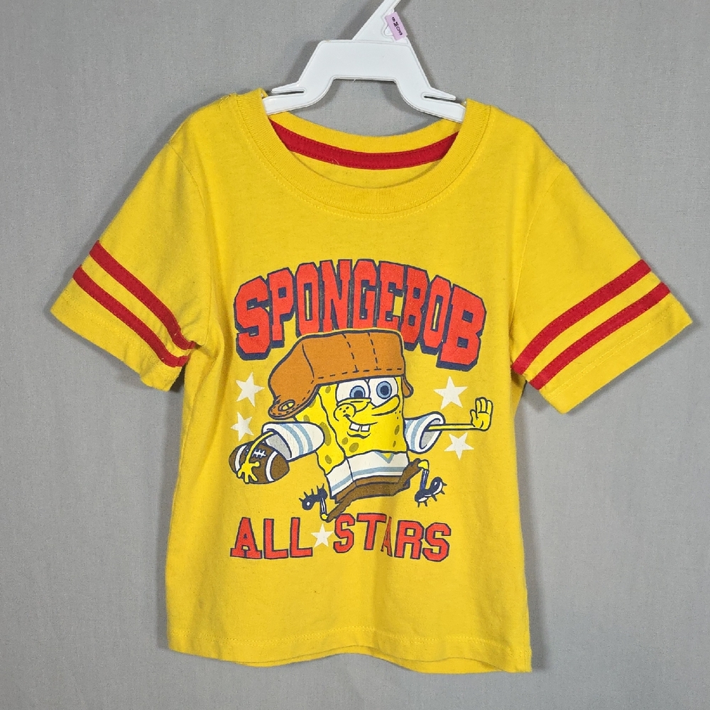 SpongeBob All Stars Kids Yellow T-Shirt Size 4T